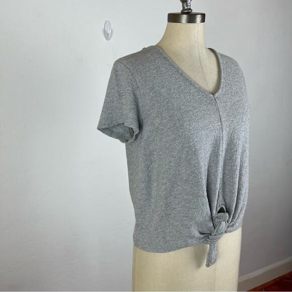 Madewell Texture & Thread Modern Tie Front Top - Picture 3 of 9